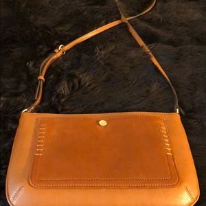 Cute brown faux suede purse